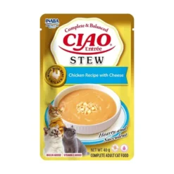 Ciao Entrée Stew Guiso de Pollo con Queso para Gatos
