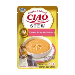 Ciao Entrée Stew Guiso de Pollo con Salmón para Gatos