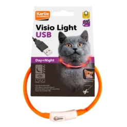 Collar Karlie Led Naranja para Gato