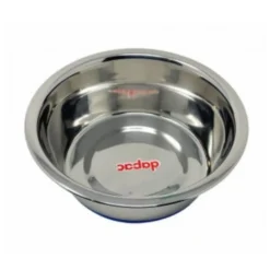 Comedero Acero Inoxidable Base Antideslizante Silicona Perro