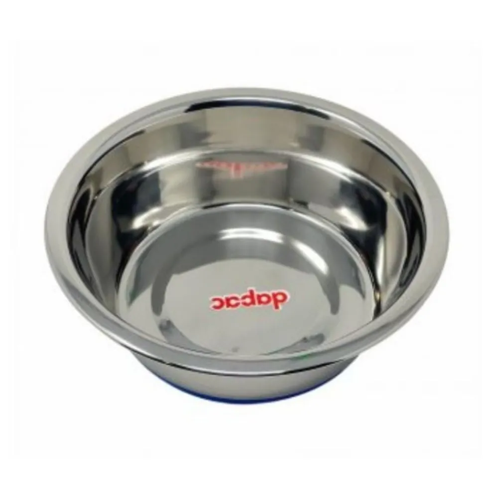 Comedero Acero Inoxidable Base Antideslizante Silicona Perro