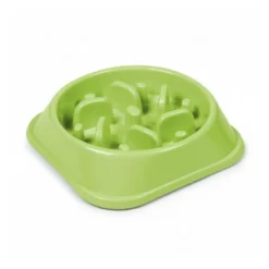 Comedero Anti Estres Redondo Verde Perro
