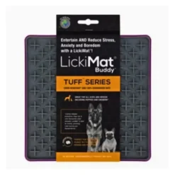 Comedero Antivoracidad LickiMat Tuff Buddy Morada