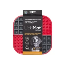 Comedero Antivoracidad LickiMat Slomo Roja