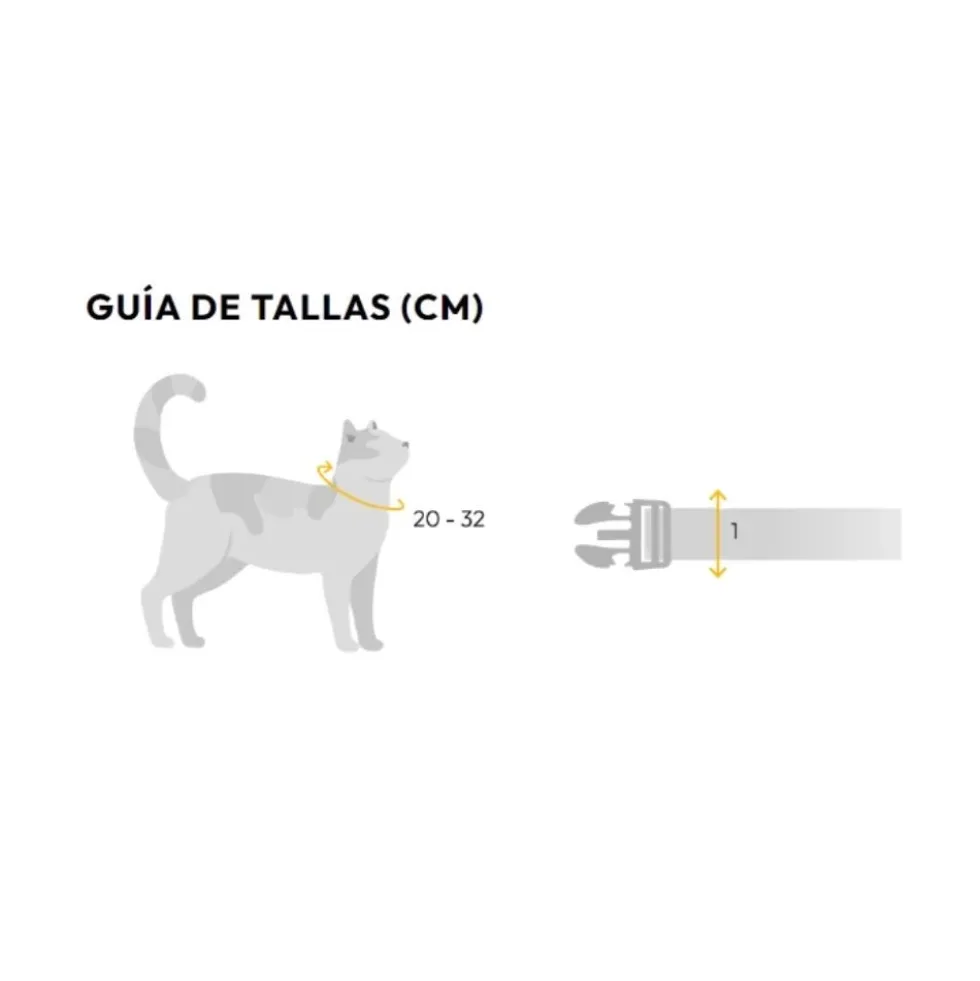 Dashi Collar Neón Naranja para Gato