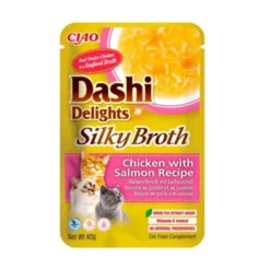 Dashi Silky Broth Caldo de Pollo y Salmón para Gato