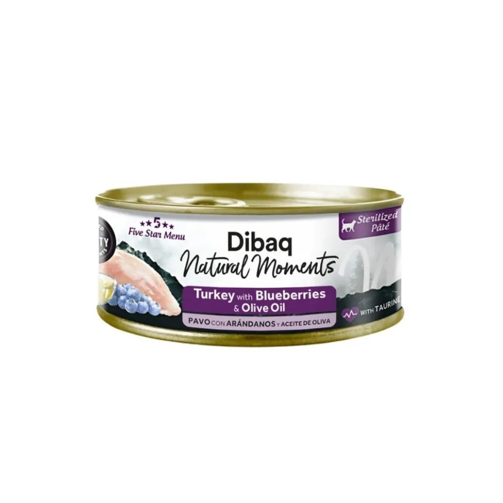 Dibaq Natural Moments Pavo con Arándanos para Gato