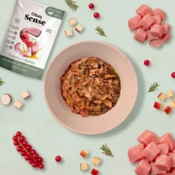 Dibaq Sense Bocaditos en Salsa de Pavo con Conejo para Gato