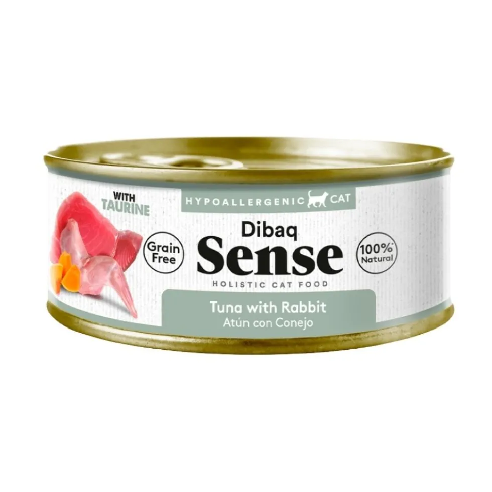 Dibaq Sense Lata de Atún con Conejo para Gato