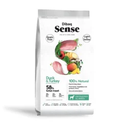 Dibaq Sense Pienso de Pato y Pavo Light para Perros Senior
