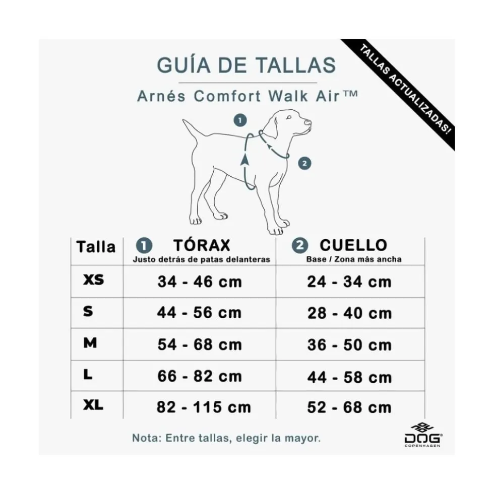 DOG Copenhagen Arnés Negro Comfort Walk Air para Perro