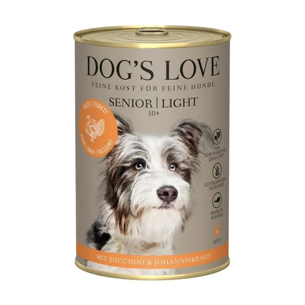 Dogs Love Lata Light Pavo Comida Húmeda Natural Perro Senior