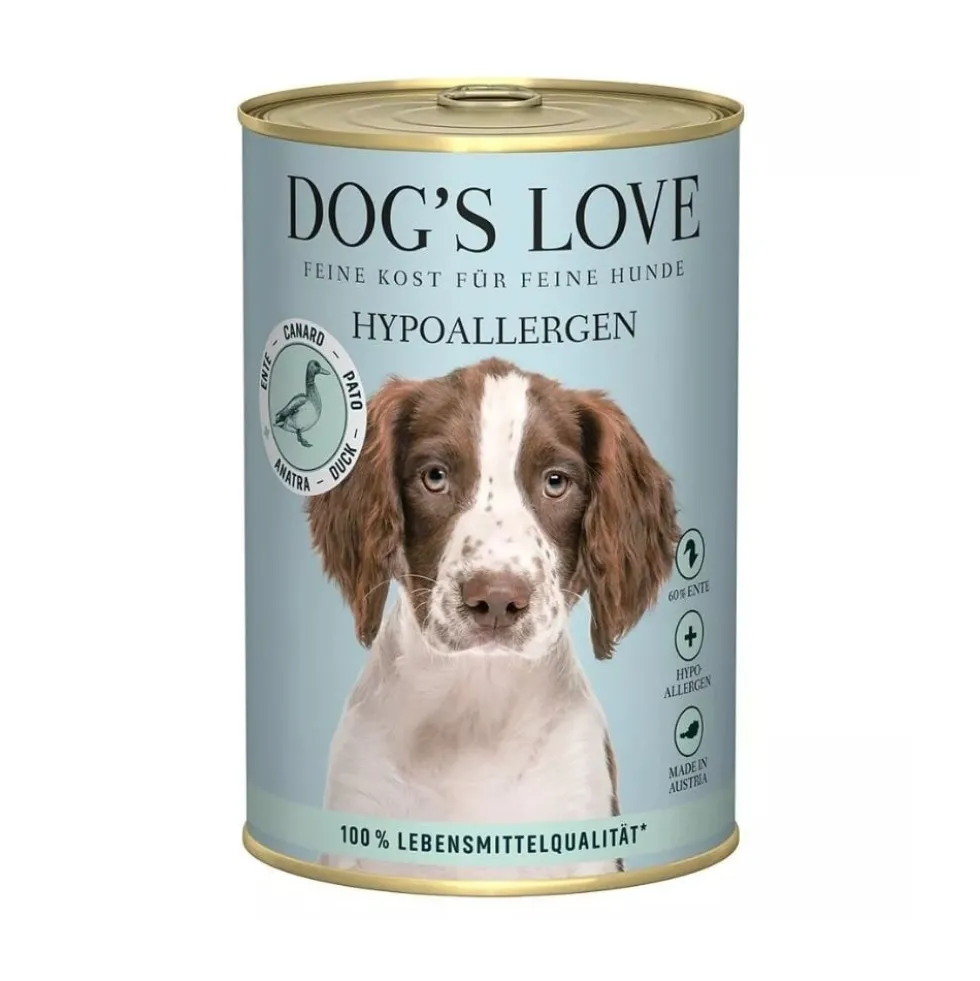 Dogs Love Lata Pato Comida Húmeda Natural 400g Perro