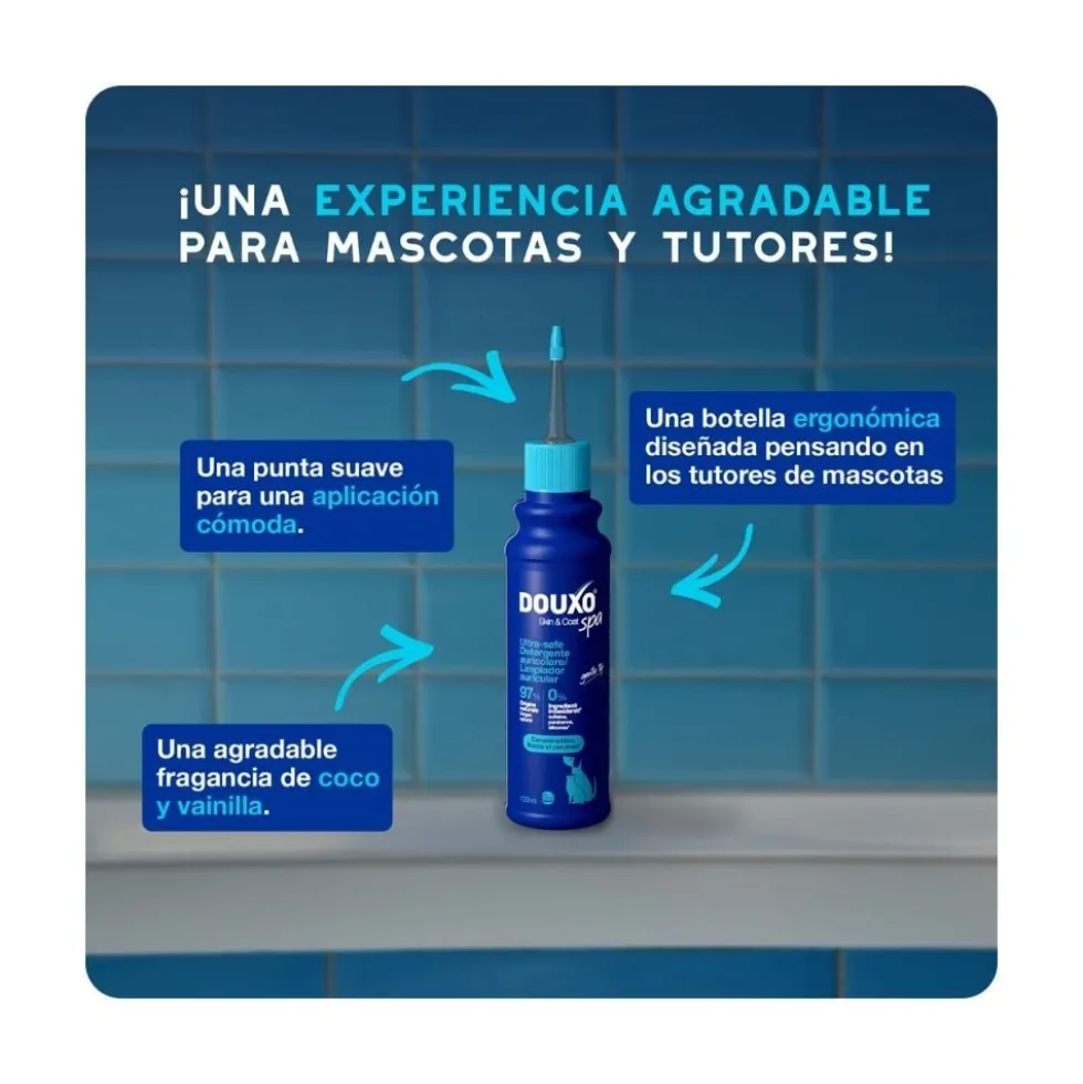 Douxo Spa Limpiador Auricular para Perros y Gatos