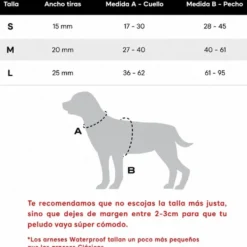 Dukier Arnés Waterproof Blue Lavander para Perro