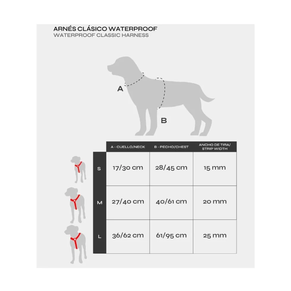 Dukier Arnés Waterproof Coral para Perros