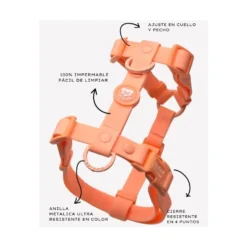 Dukier Arnés Waterproof Coral para Perros