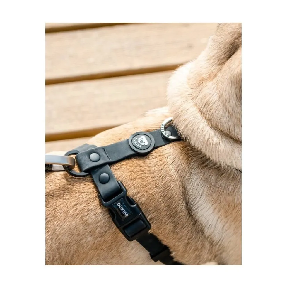 Dukier Arnés Waterproof Negro para Perros