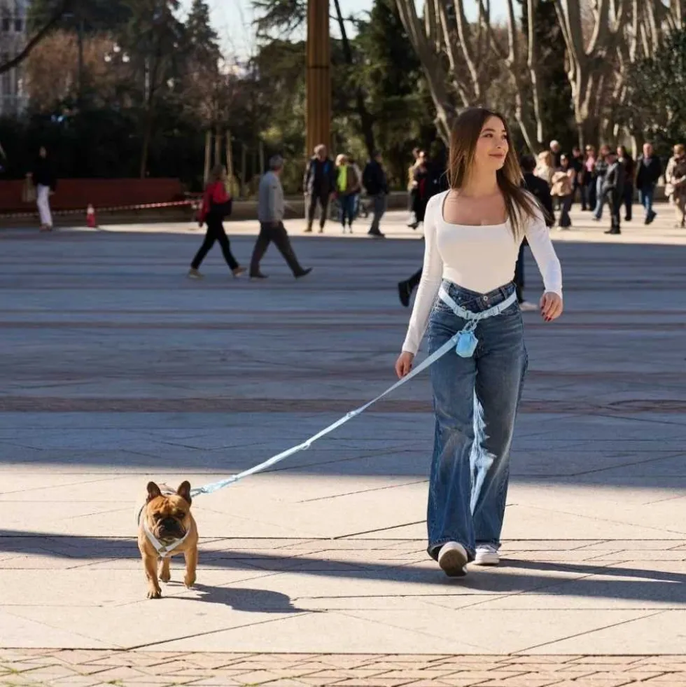 Dukier Correa Multiposición Soft Blue para Perro