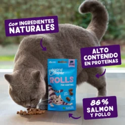 Edgard and Cooper Chuches de Rollitos de Salmón y Pollo para Gatos