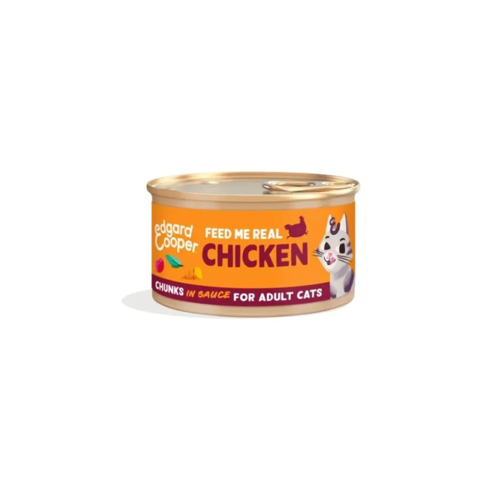 Edgard and Cooper Lata de Pollo de Corral en Salsa para Gato