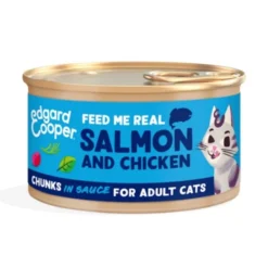 Edgard and Cooper Lata de Salmón y Pollo en Salsa para Gato