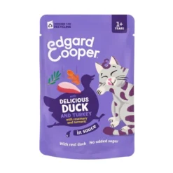 Edgard and Cooper Sobre de Pato con Pavo en Salsa para Gato