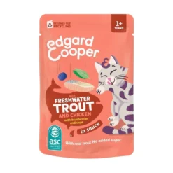 Edgard and Cooper Sobre de Trucha con Pollo en Salsa para Gato