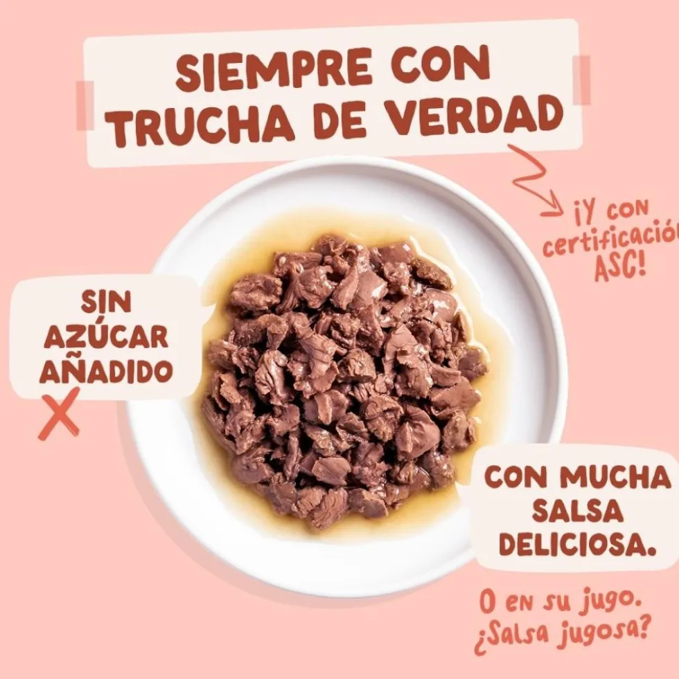 Edgard and Cooper Sobre de Trucha con Pollo en Salsa para Gato