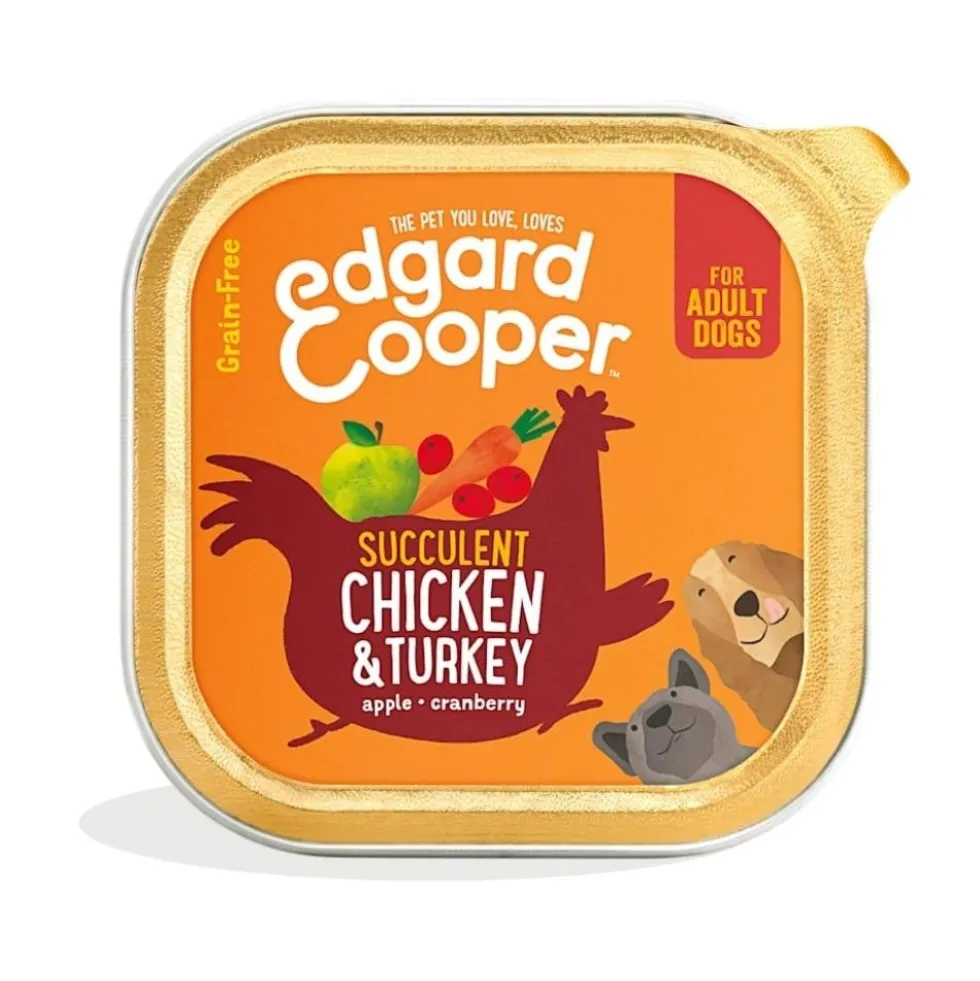 Edgard and Cooper Tarrina Pollo y Pavo 150g Perros