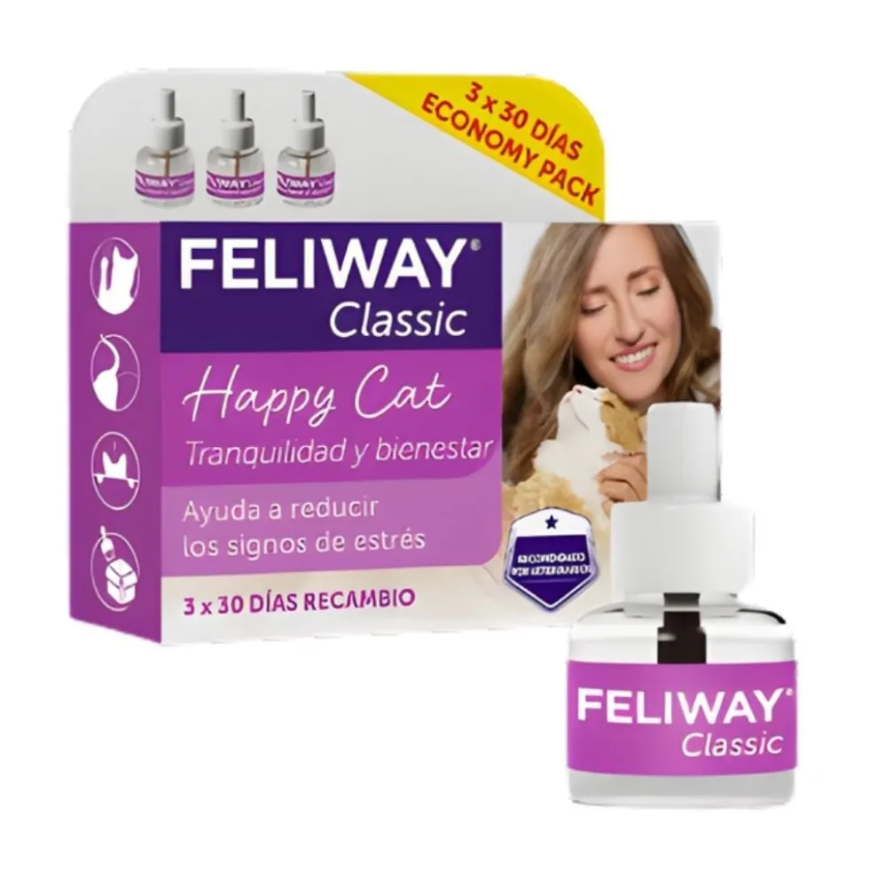 Feliway Classic Recambio 3x48ml 3 Meses