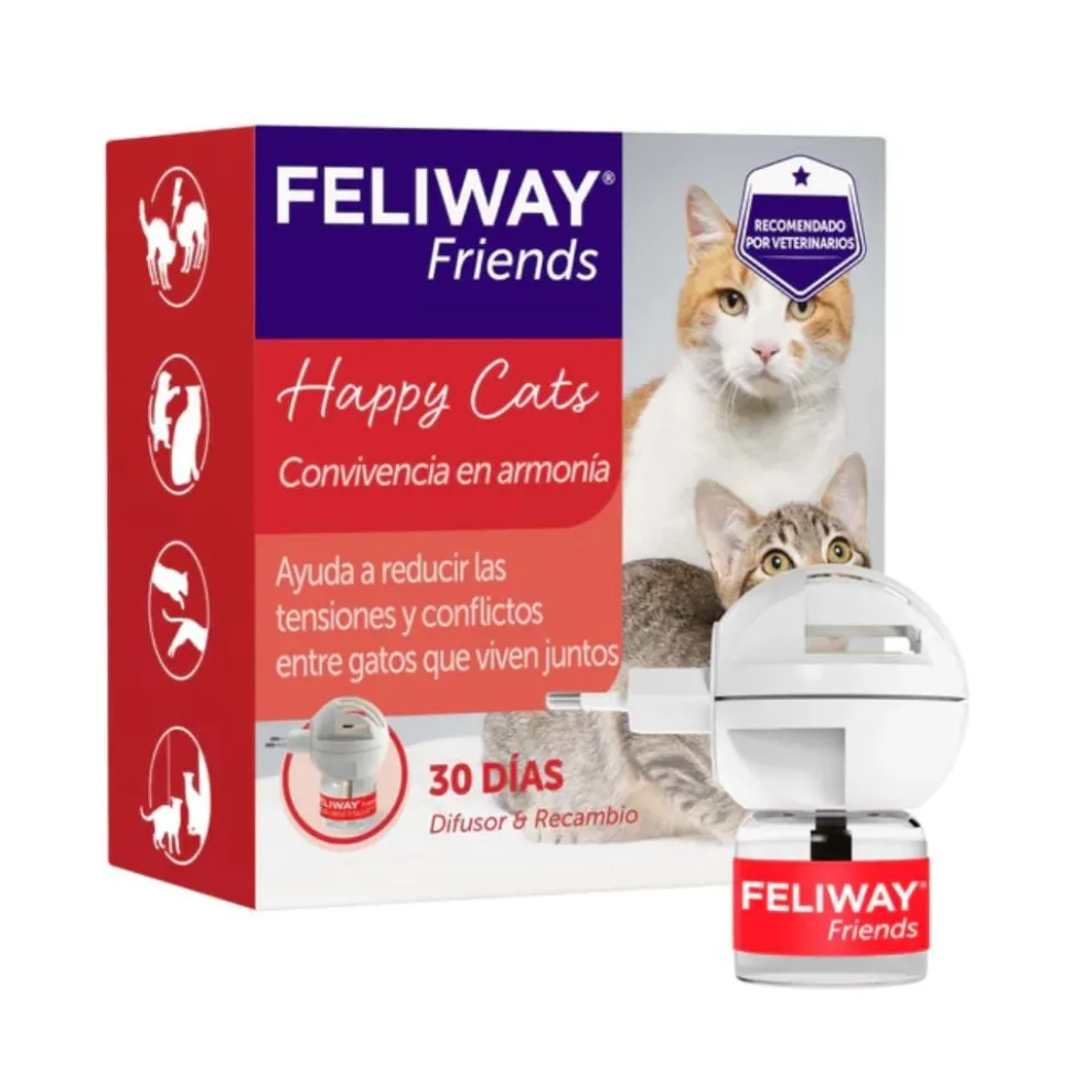 Feliway Friends Difusor + Recambio 48ml 1 Mes