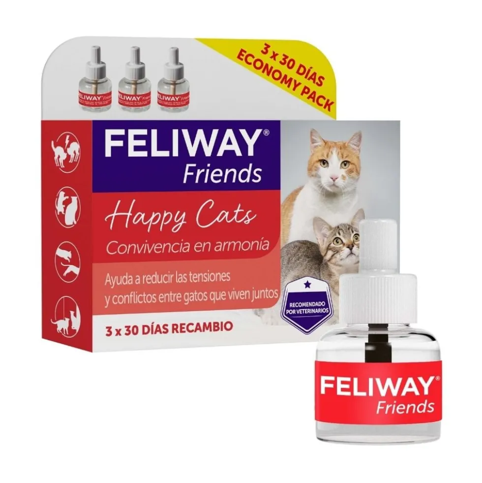 Feliway Friends Recambio 3x48ml 3 Meses