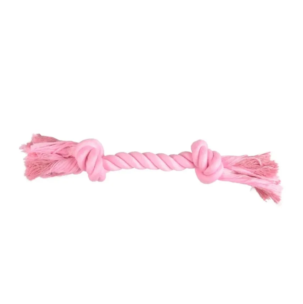 Flamingo Cuerda con Nudos Rosa Para Perros Pequeños