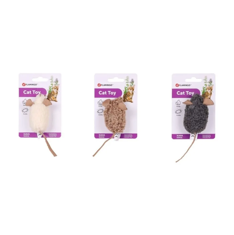 Flamingo Juguete Ratón de Peluche para Gato (ud)