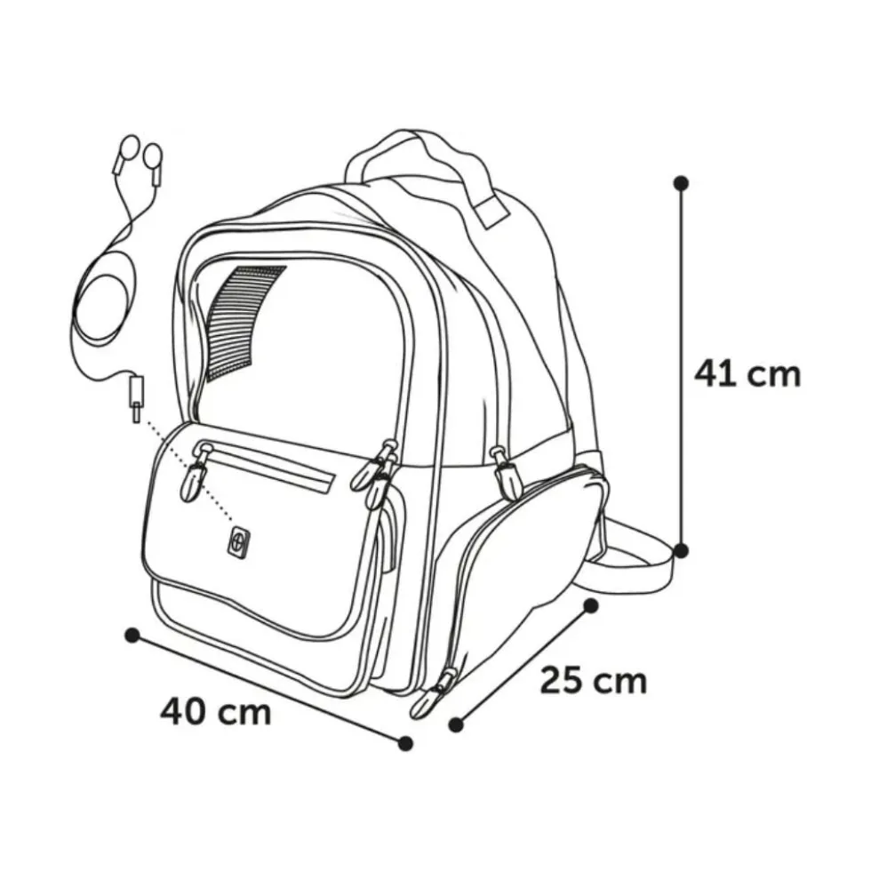 Flamingo Mochila Wiro Azul