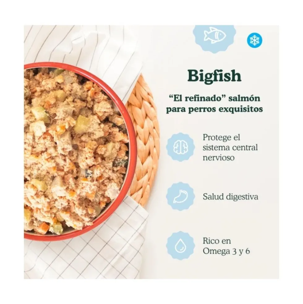 Food for Joe Comida Cocinada Bigfish Pescado para Perro