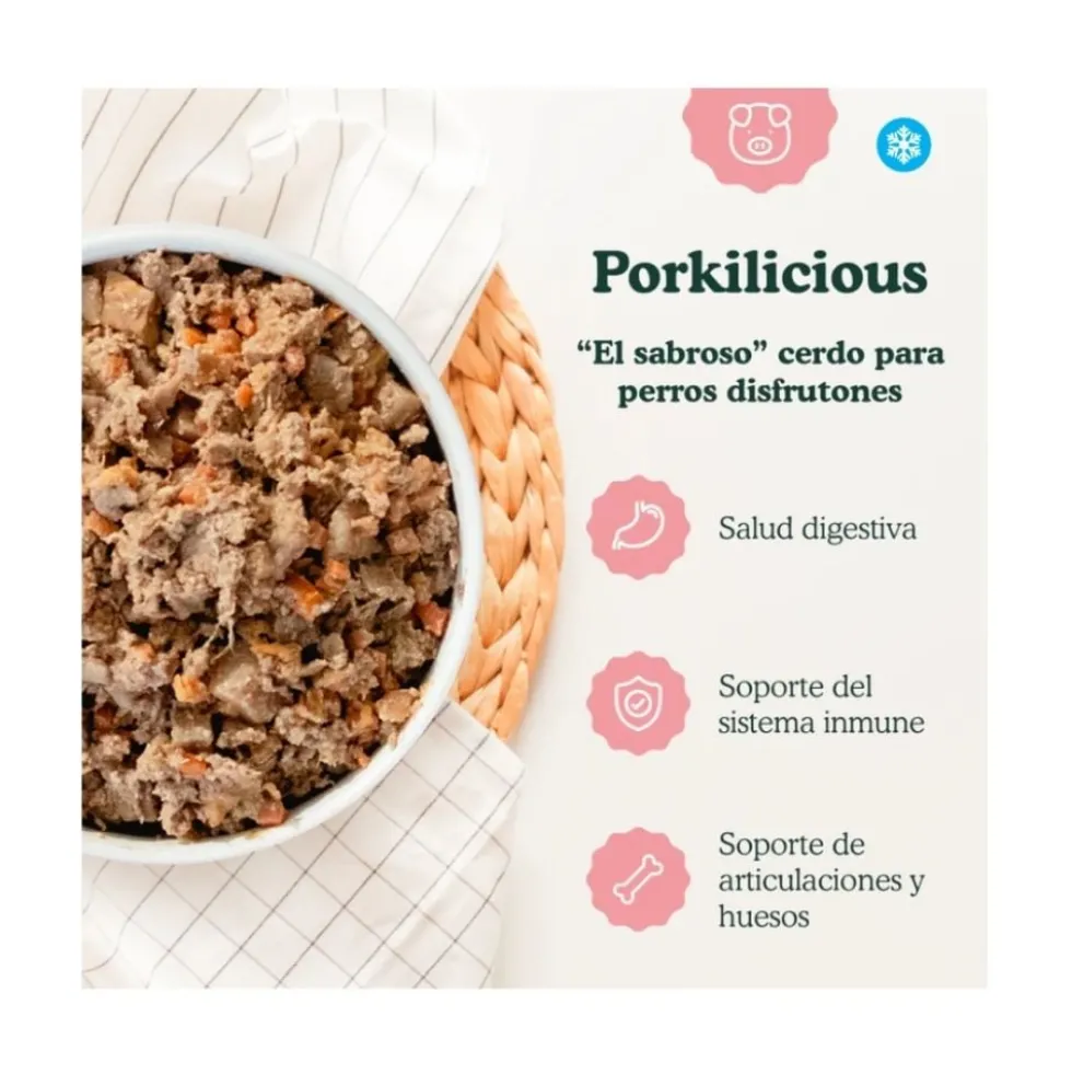 Food for Joe Comida Cocinada Porkilicious para Perro