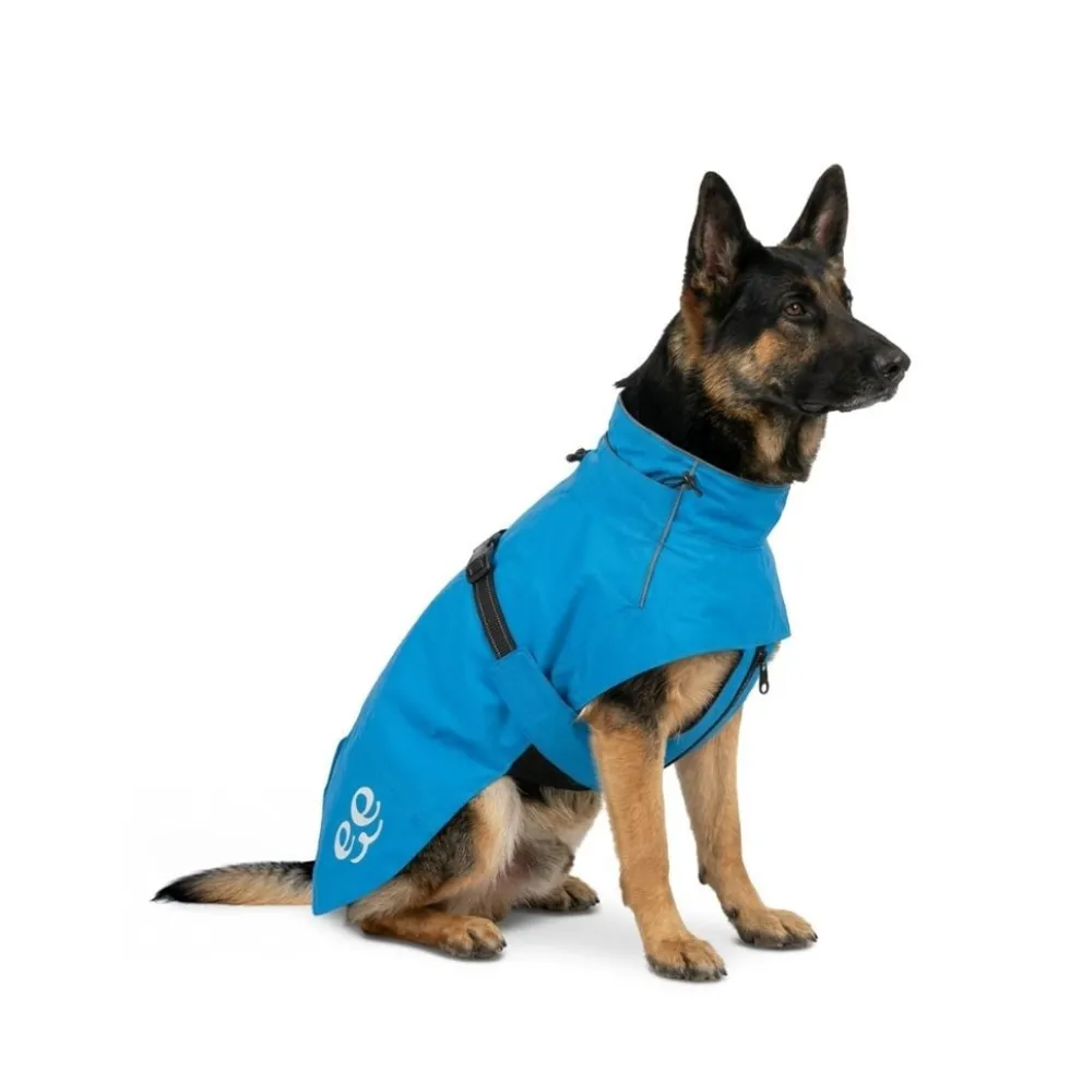Freedog Abrigo Impermeable Azul para Perro Grande
