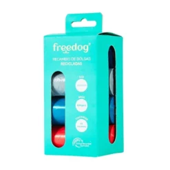 Freedog Bolsas Recicladas Colores Variados (8 rollos)