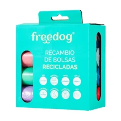 Freedog Bolsas Recicladas Colores Pastel y Variados (16 rollos)