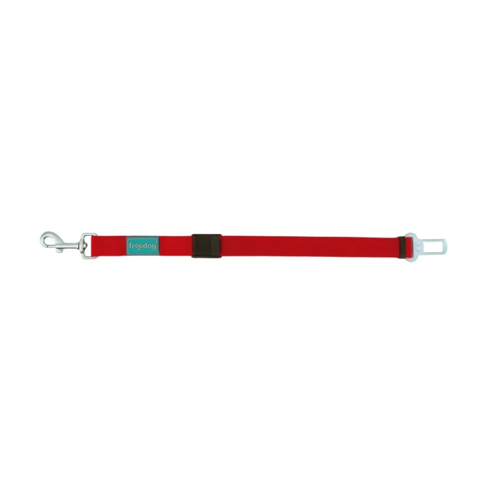 Freedog Cinturón de Seguridad para Coche Rojo