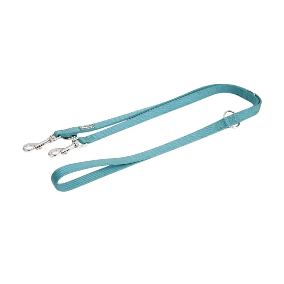 Freedog Correa (2m) Multiposición de Nylon Turquesa para Perro