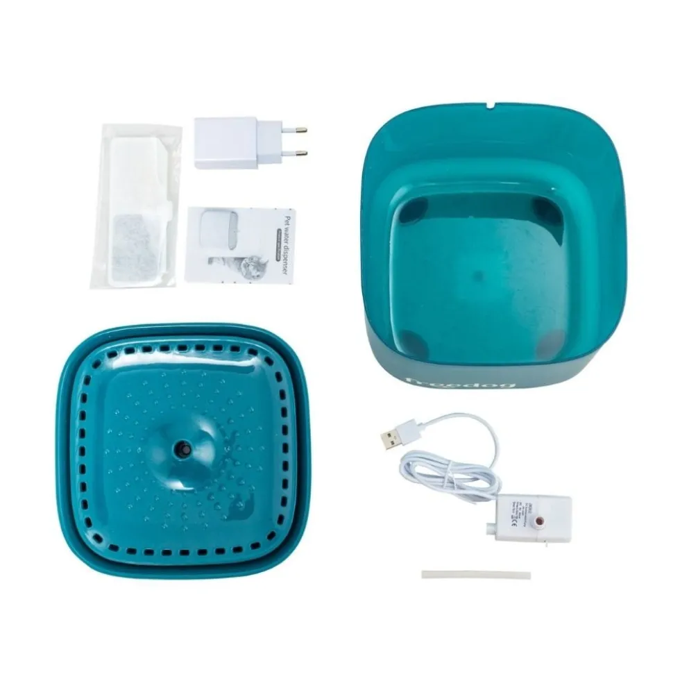 Freedog Fuente de Agua Automática Freeflow Azul