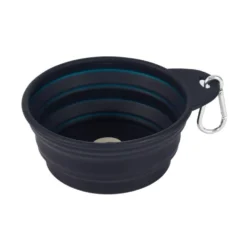Freedog Plato Plegable de Silicona Azul Marino