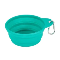 Freedog Plato Plegable de Silicona Turquesa