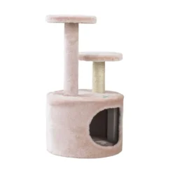 Freedog Árbol Rascador con Cueva CozyClimb Rosa para Gatos