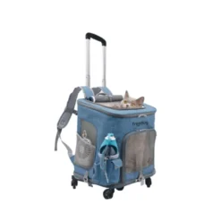 Freedog Trolley de Aluminio con 5 Ruedas Plegable 36x30x84cm