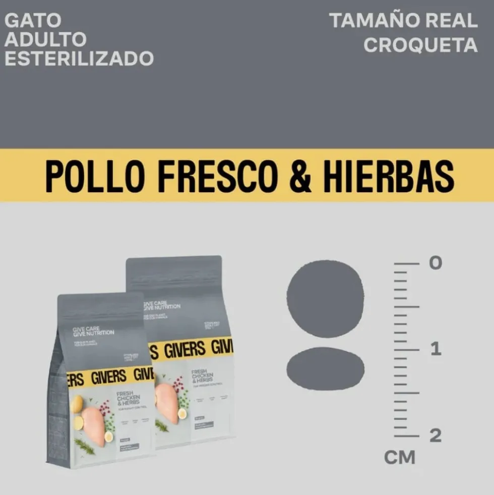Givers Pienso de Pollo y Vegetales para Gato