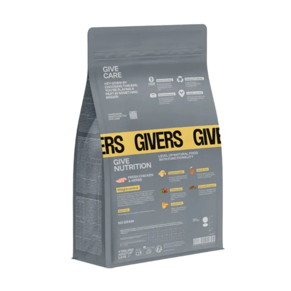 Givers Pienso de Pollo y Vegetales para Gato